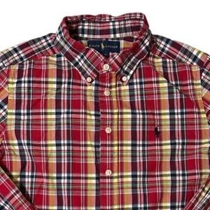 Big Boys Ralph‎ Lauren Long Sleeve Button Down Shirt Large 14/16